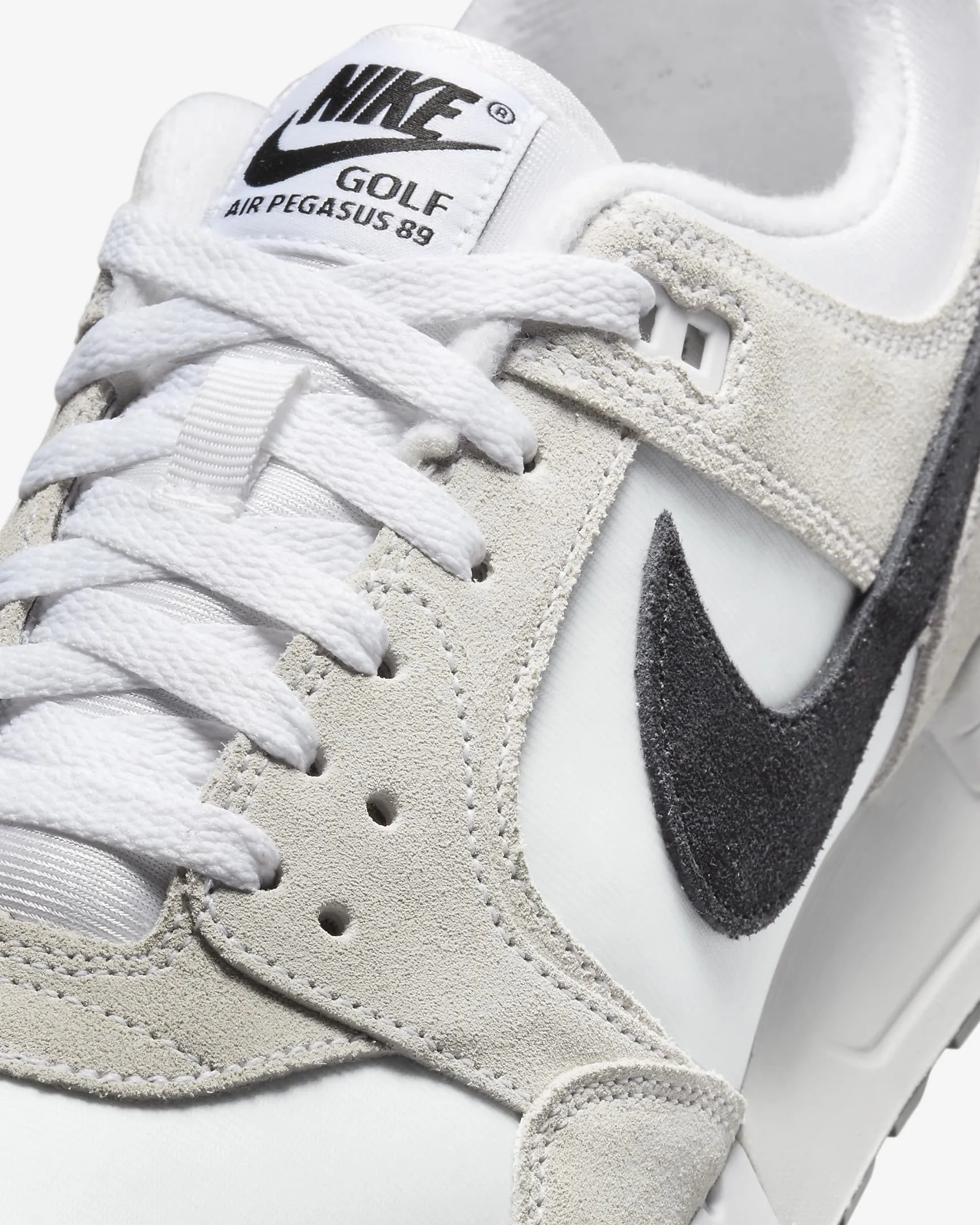 Nike Golf Air Pegasus '89 G Shoes - White/Black - Platinum Tint