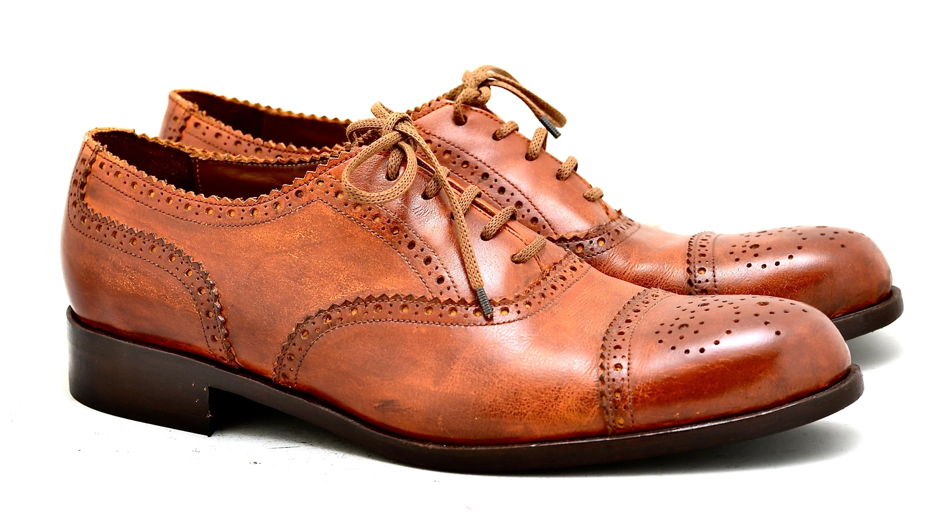 Oxford brogue  | Cognac | box calf