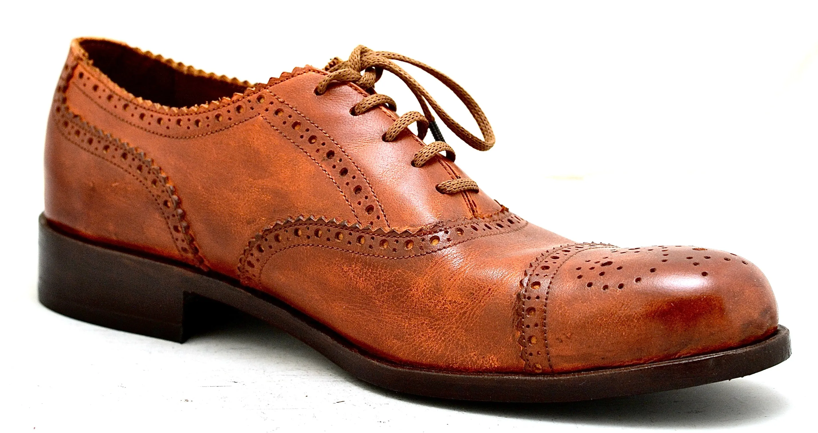 Oxford brogue  | Cognac | box calf