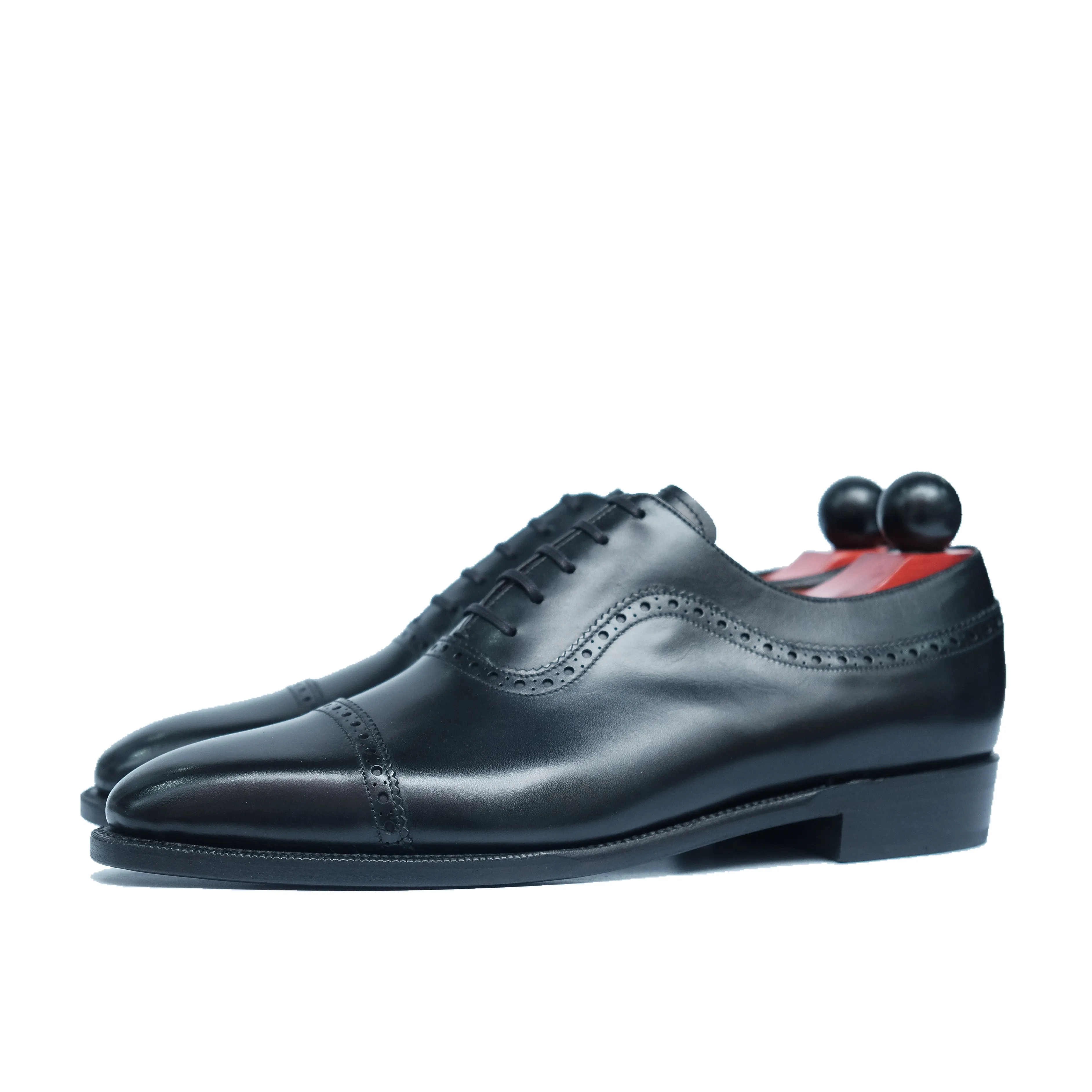 Palacio - Black Calf - MTO - LPB Last - Single Leather Sole