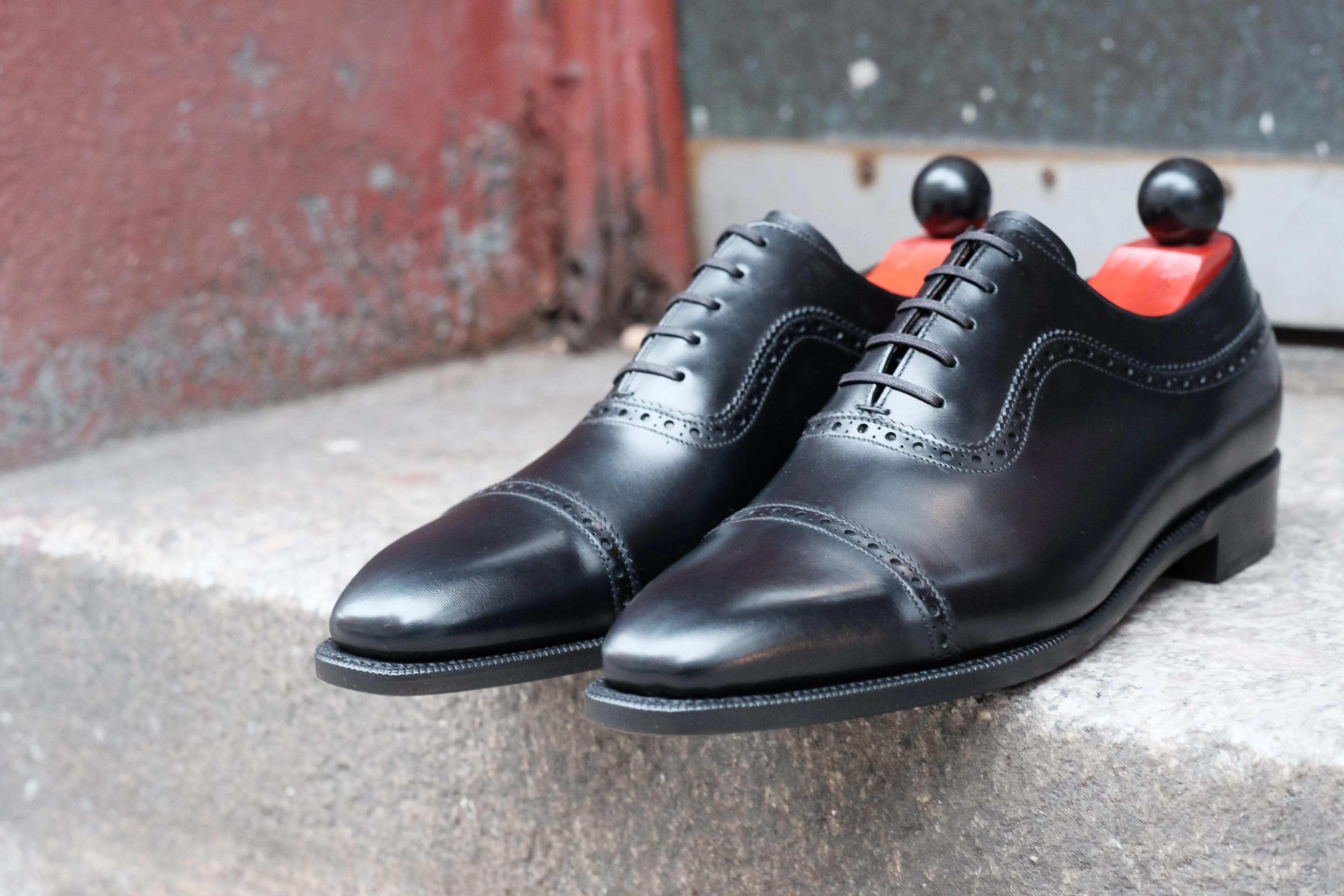 Palacio - Black Calf - MTO - LPB Last - Single Leather Sole