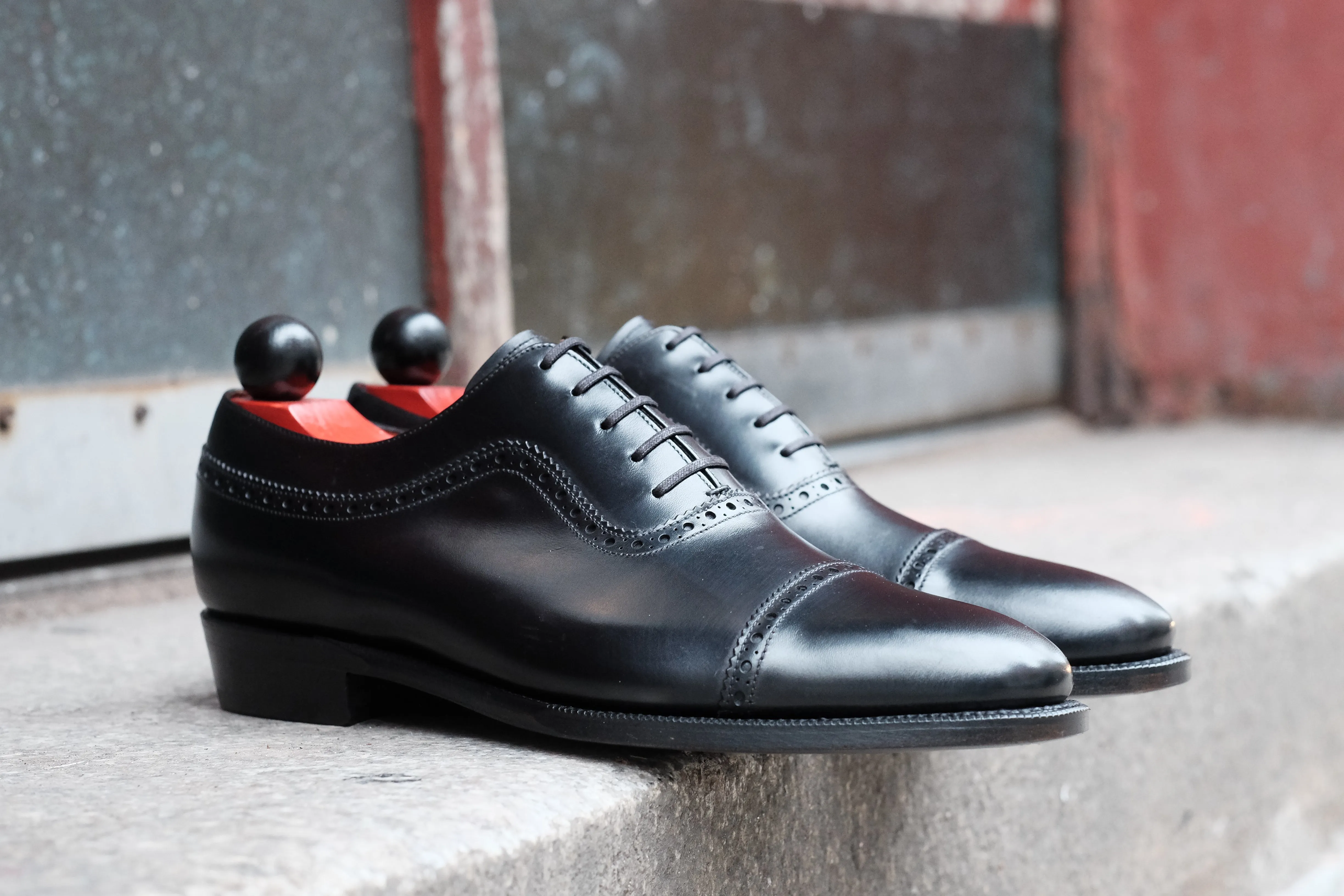 Palacio - Black Calf - MTO - LPB Last - Single Leather Sole