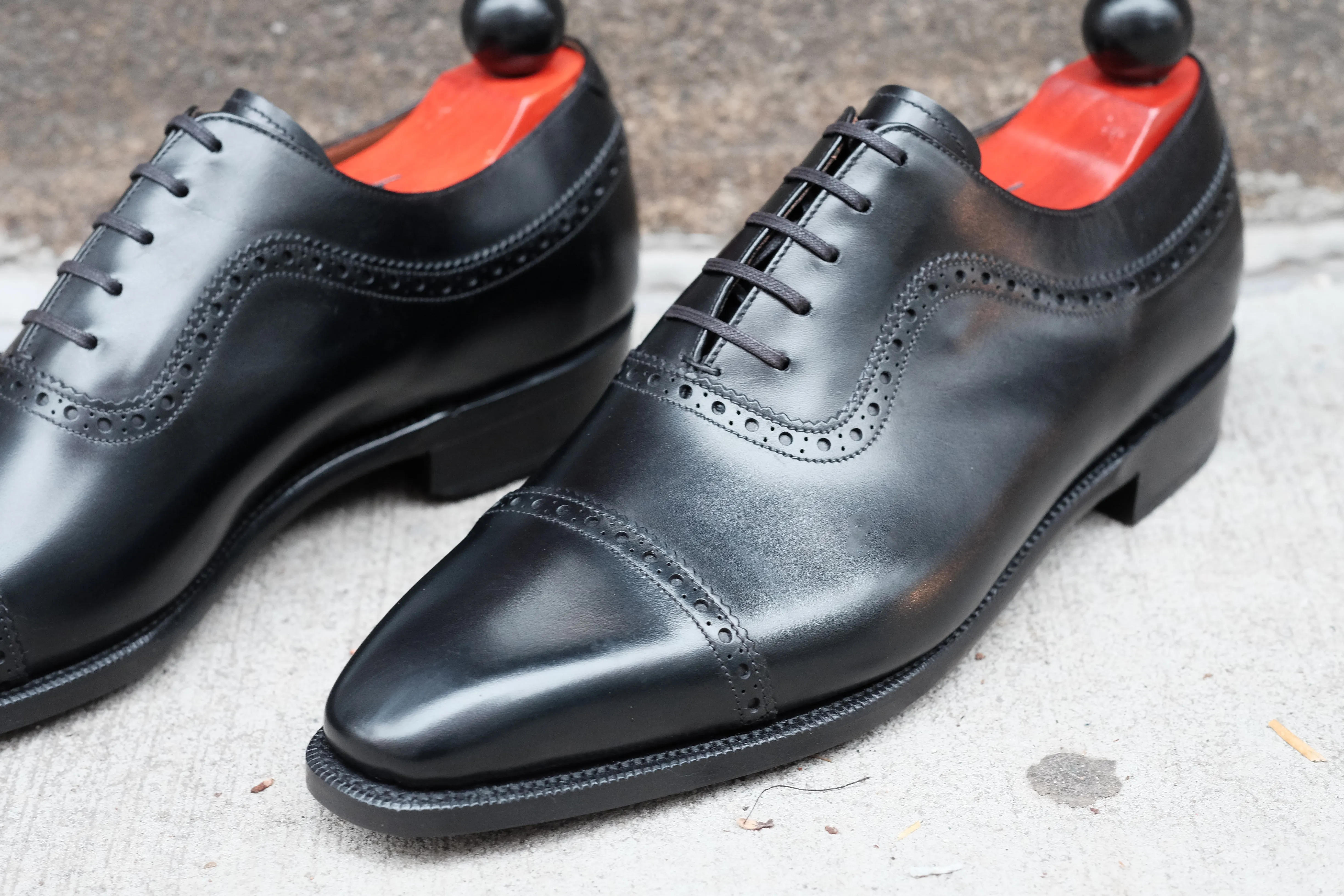 Palacio - Black Calf - MTO - LPB Last - Single Leather Sole