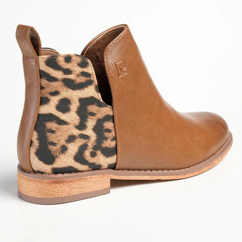 Pierre Cardin Leo Ankle Booties - Brown