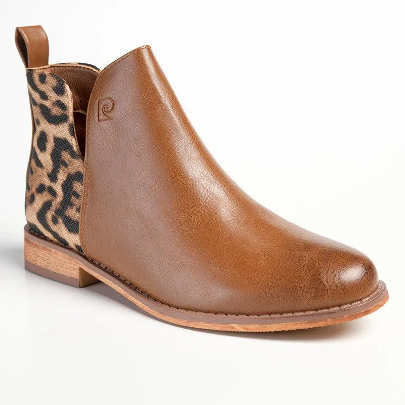 Pierre Cardin Leo Ankle Booties - Brown