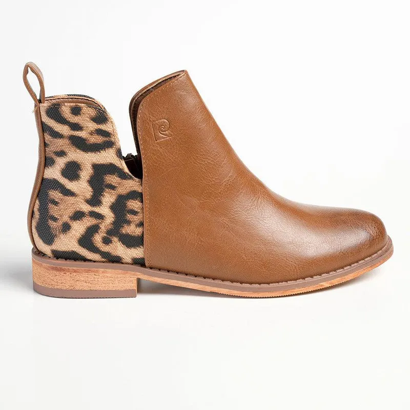 Pierre Cardin Leo Ankle Booties - Brown