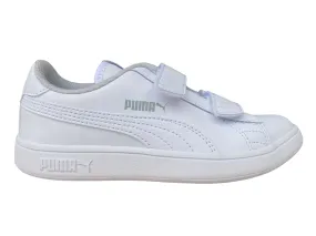 Puma unisex children's sneakers with tear Smash v2 LV Ps 365173 02 white