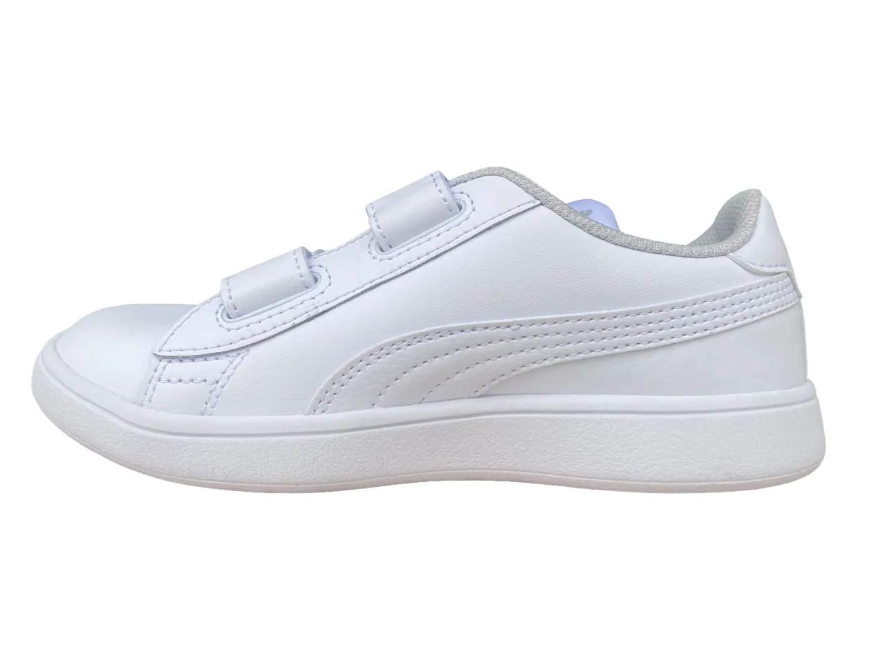 Puma unisex children's sneakers with tear Smash v2 LV Ps 365173 02 white