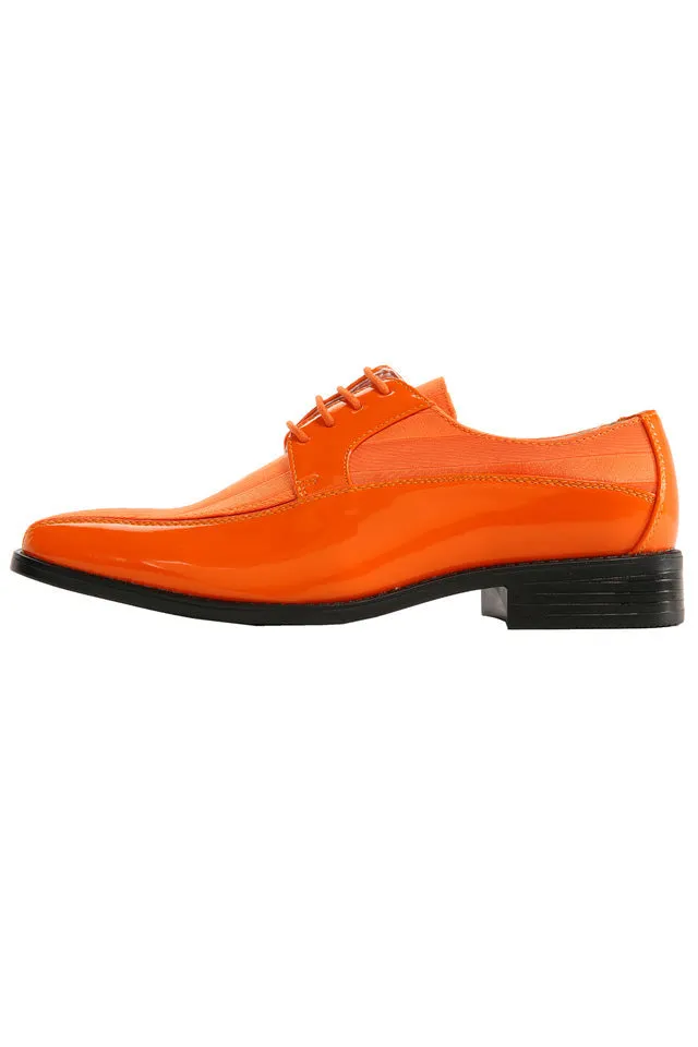 "179" Orange Striped Tuxedo Shoes