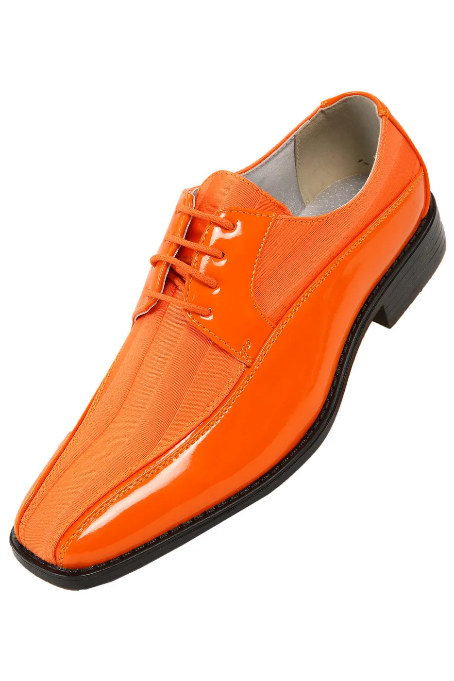 "179" Orange Striped Tuxedo Shoes