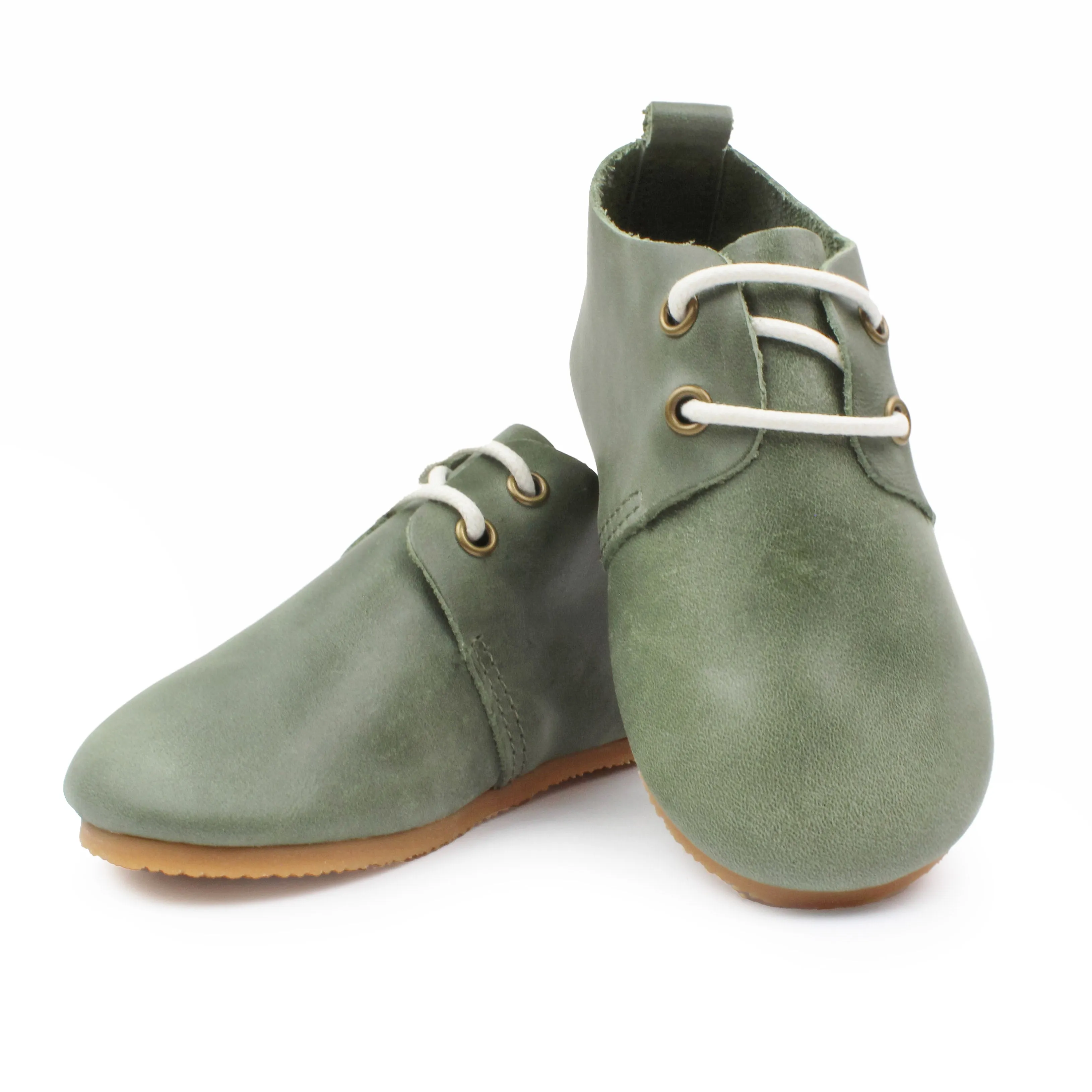 Sage - Low Top Oxfords - Hard Sole