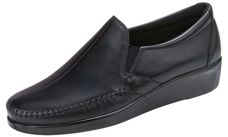 SAS Women's Dream Slip On Loafer - Black