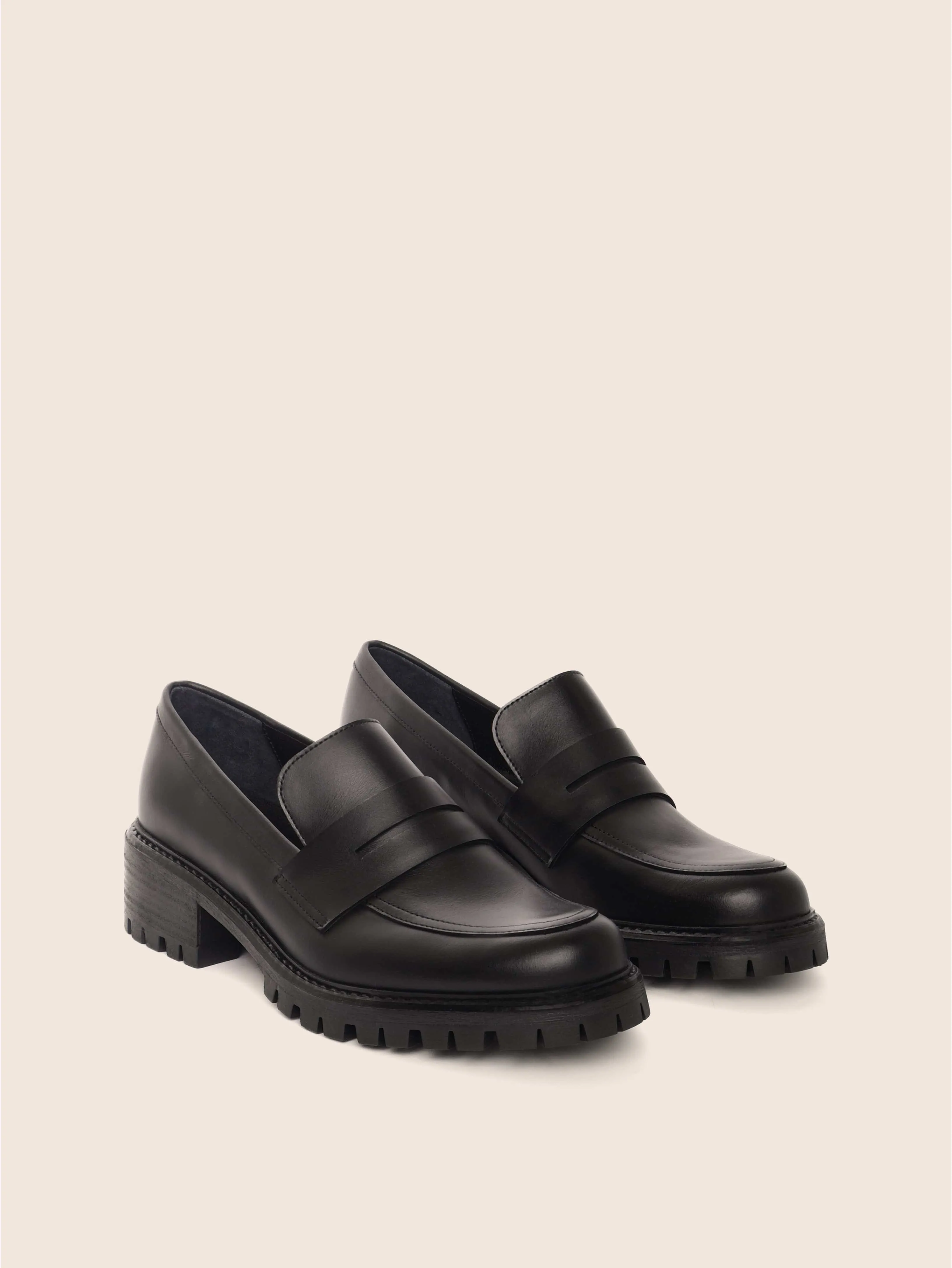 Sintra Black Leather Loafer