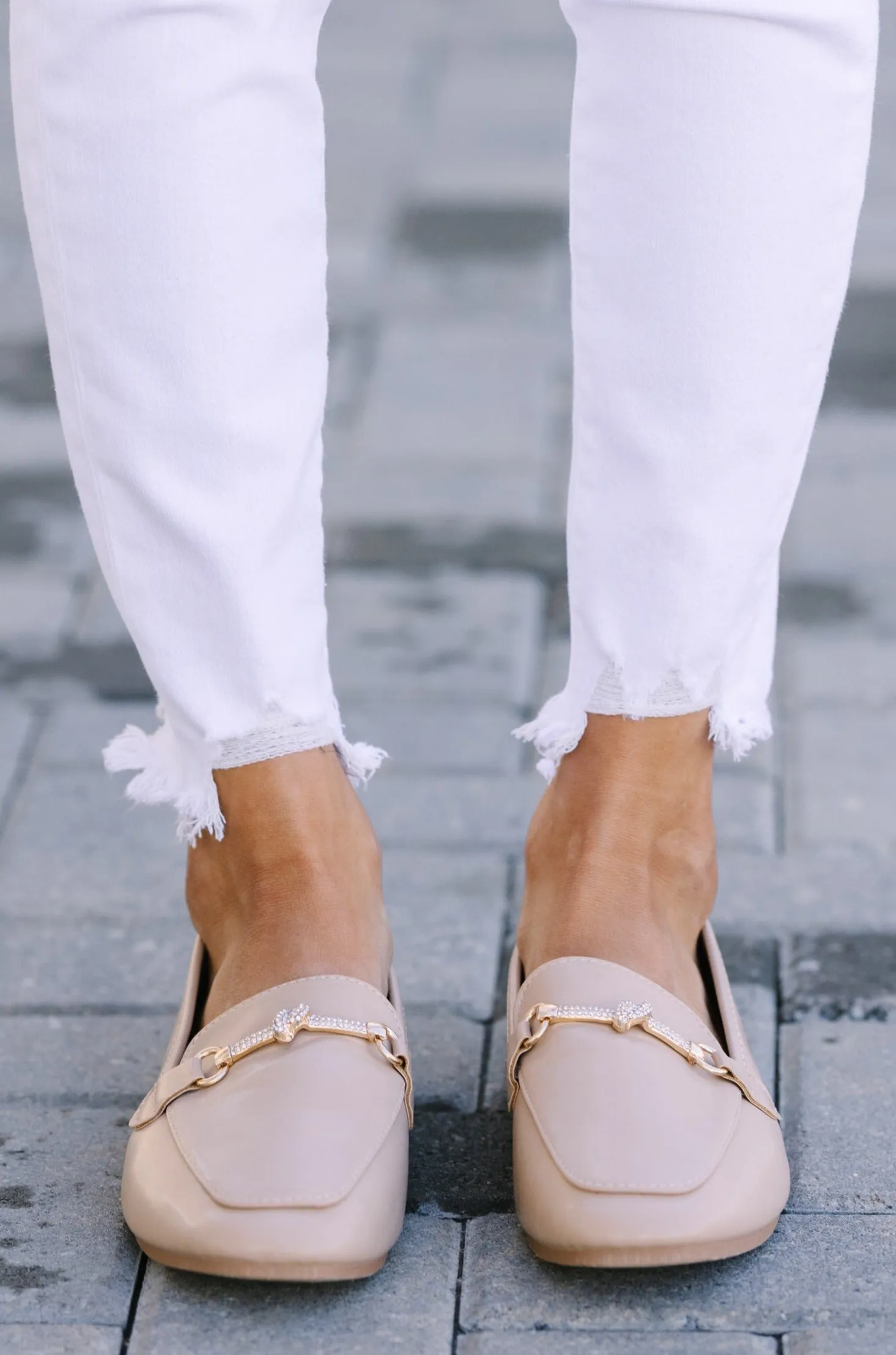 Stand Out Natural Brown Flat Loafers