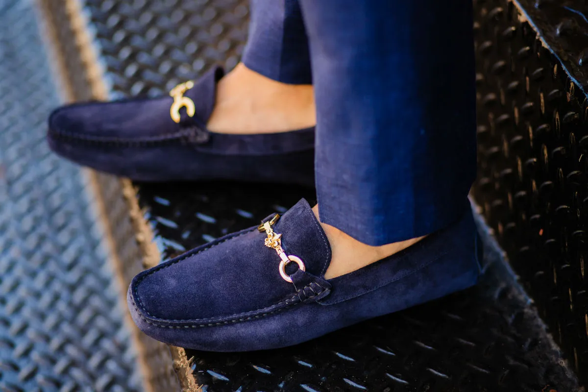 The Woods Bit Driving Loafer - Blue Suede