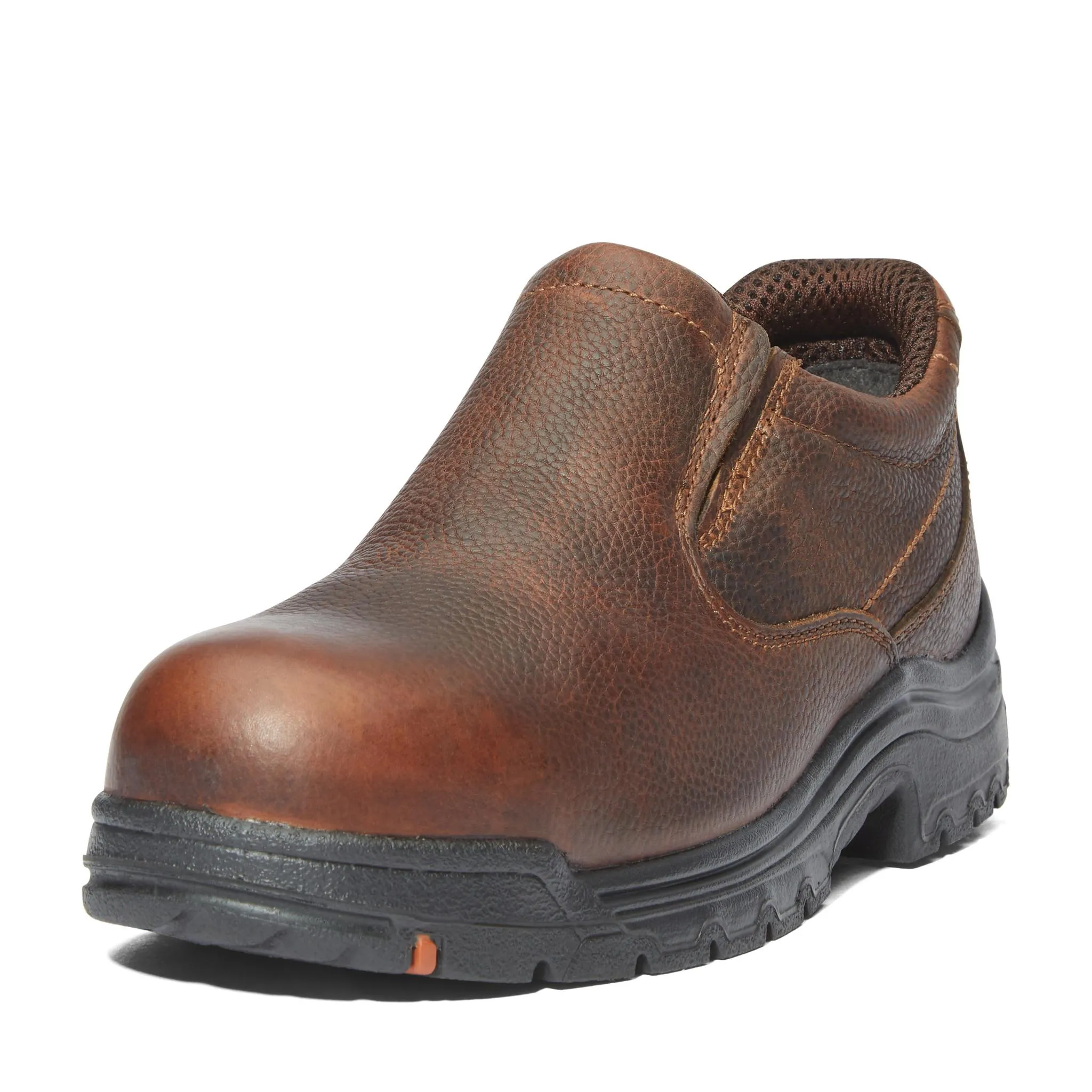 Titan Alloy-Toe Slip-On Work Shoe Light Brown