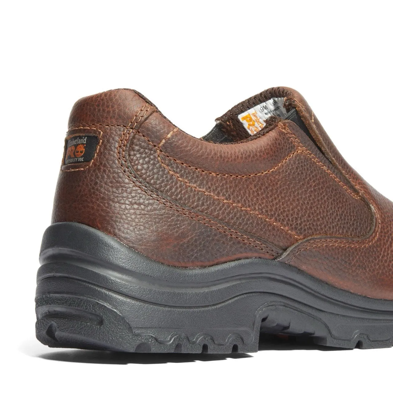 Titan Alloy-Toe Slip-On Work Shoe Light Brown