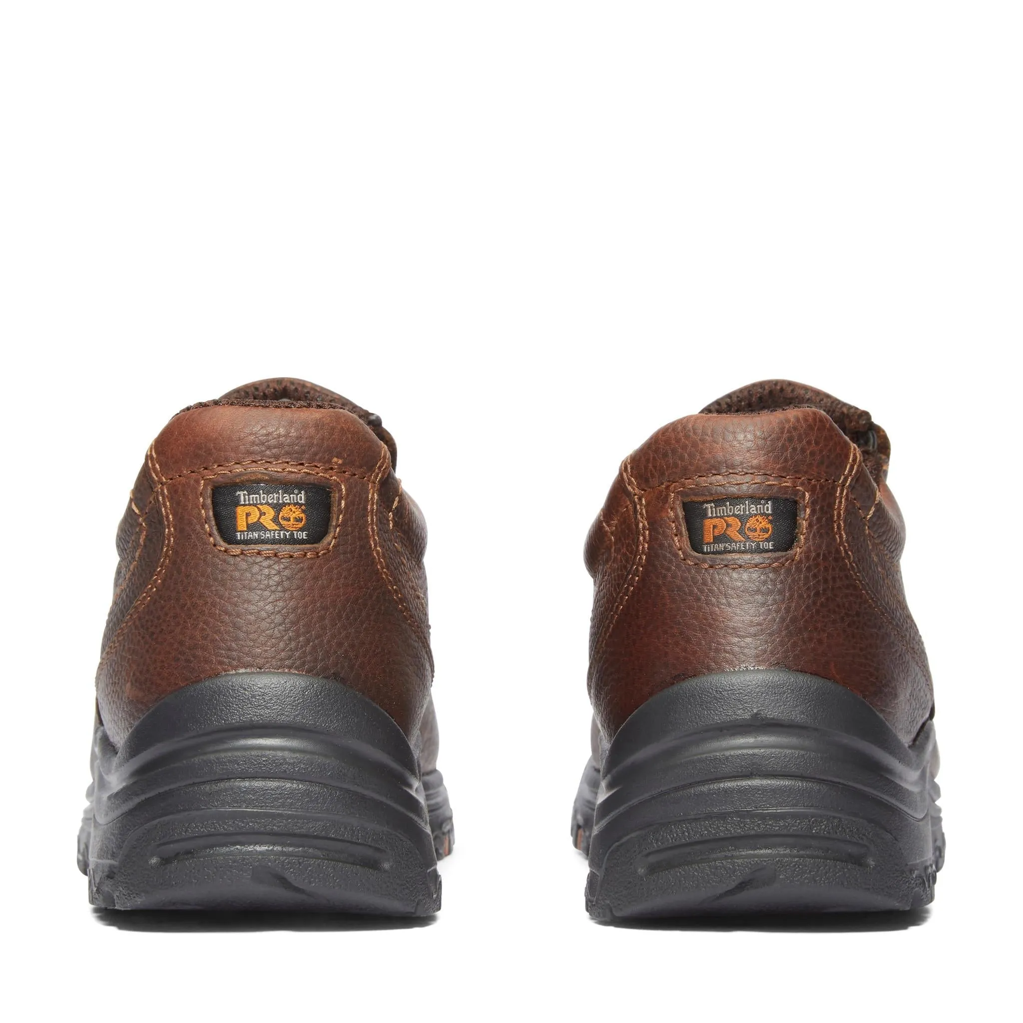 Titan Alloy-Toe Slip-On Work Shoe Light Brown