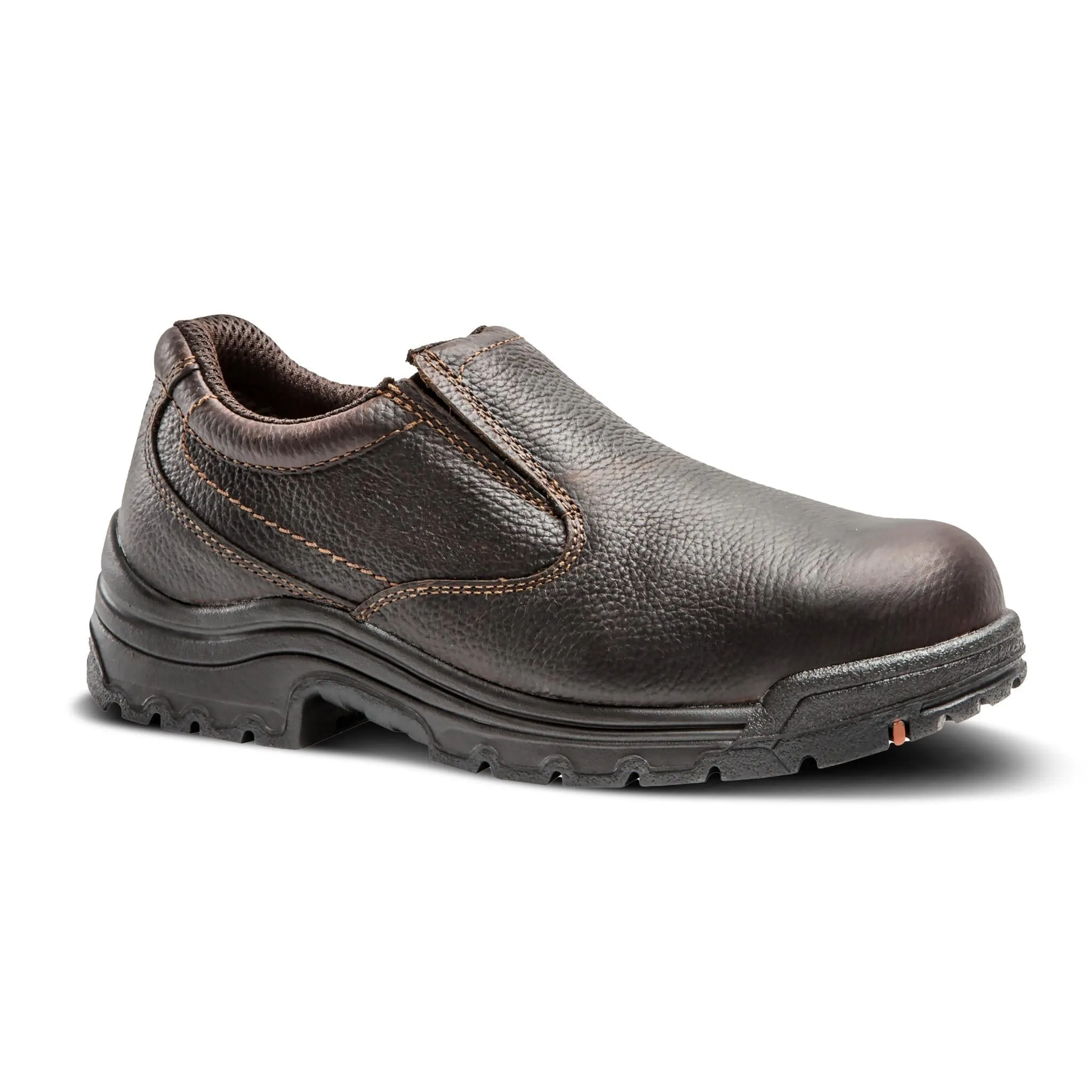 Titan Alloy-Toe Slip-On Work Shoe Light Brown