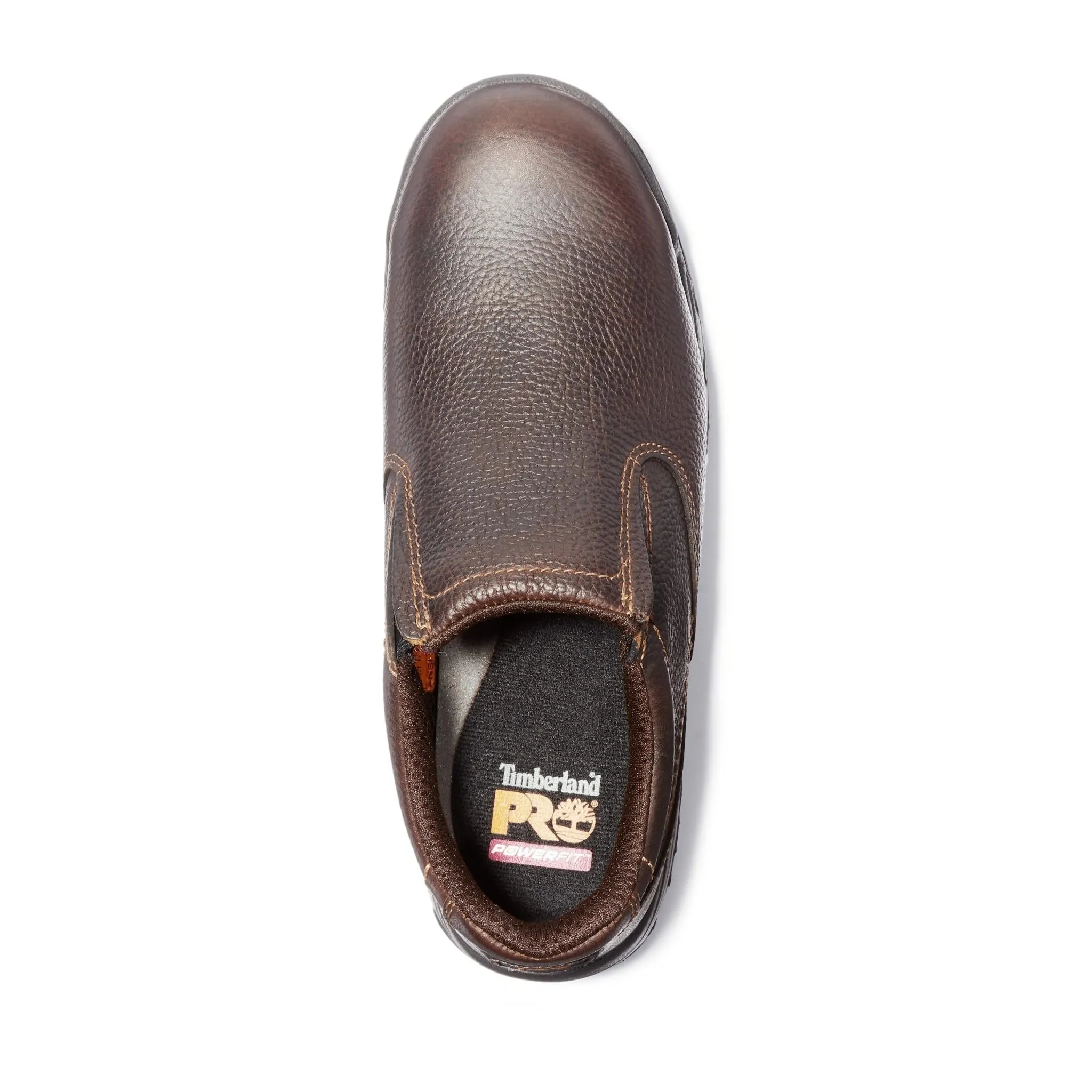 Titan Alloy-Toe Slip-On Work Shoe Light Brown