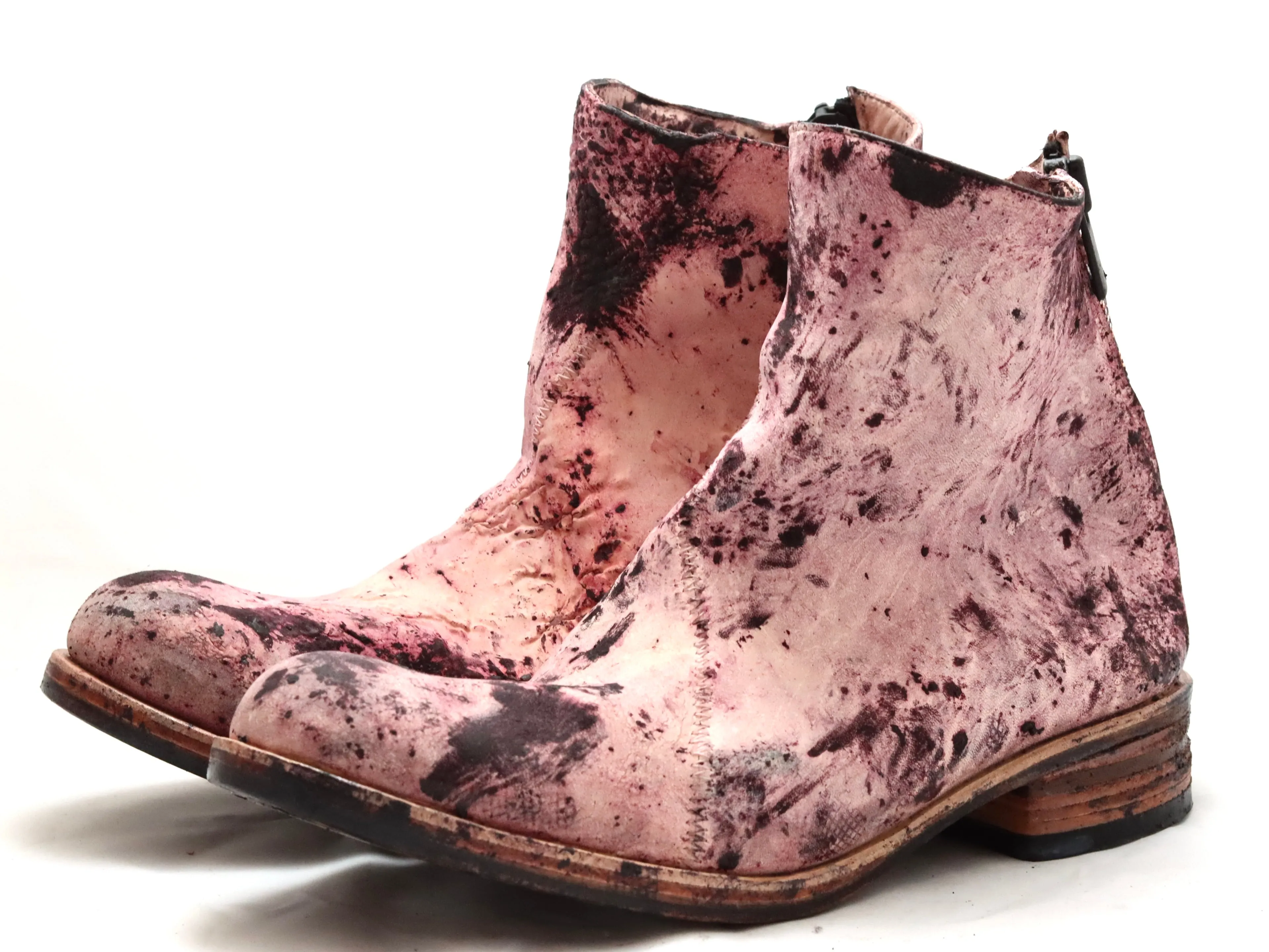 Zip back Boot  | pale rose overdye | culatta